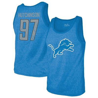 Men's Mitchell & Ness White Detroit Lions Team Burst Sublimated T-Shirt Size: Medium