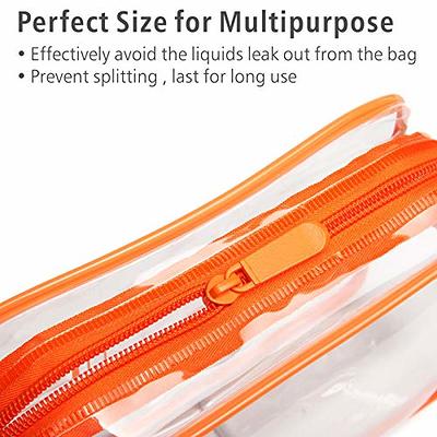 1 Pack Clear Toiletry Bag TSA Approved Travel Carry On Airport Airline  Compliant Bag Quart Sized 3-1-1 Kit Luggage Pouch for Liquids Bottles Women  and