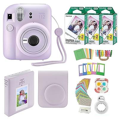 Fujifilm Instax Mini 12 Instant Camera with Case, Decoration Stickers,  Frames, Photo Album and More Accessory kit (Mint Green)