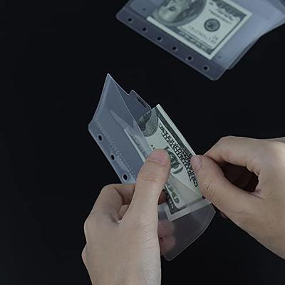 Antner 12PCS A7 Mini Binder Pockets No Zipper Cash Envelopes for A7 6 Ring  Binder Wallet, Zipless Budget Binder Pouch Money Envelopes for Savings
