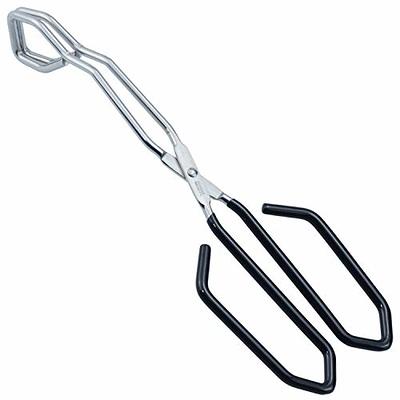 Choice 16 Coated Handle Stainless Steel Scalloped Tongs (select