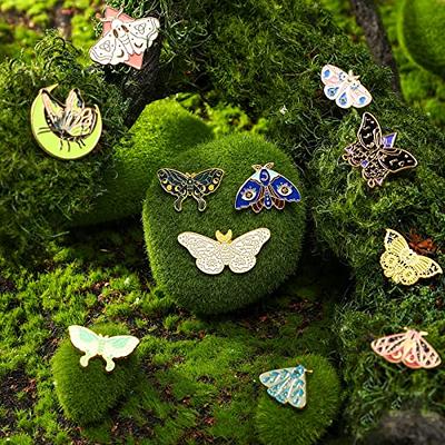 MTLEE 20 Pieces Butterfly Pins Set Moth Pins Cute Christmas