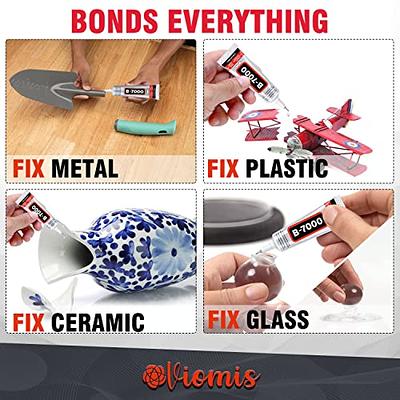 Viomis B7000 Glue 4PCS 15ml/0.5oz, Clear Craft Glue for Jewelry, B7000  Adhesive for Rhinestone