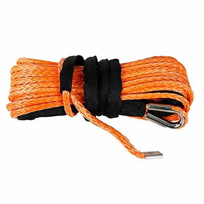 TYFYB 5/16 x 50' Synthetic Winch Rope 20000 LB Capacity Synthetic