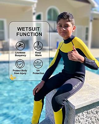 XUKER Wetsuit Boys 3mm, Neoprene Wet Suits with Premium CR Chest