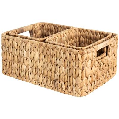 DUOER Storage Basket Wicker Baskets for Organizing with Handle Decorative Storage  Bins for Countertop Toilet Paper Storage Basket for Toilet Tank Top Small  Baskets Set (Set of 2,natural) - Yahoo Shopping