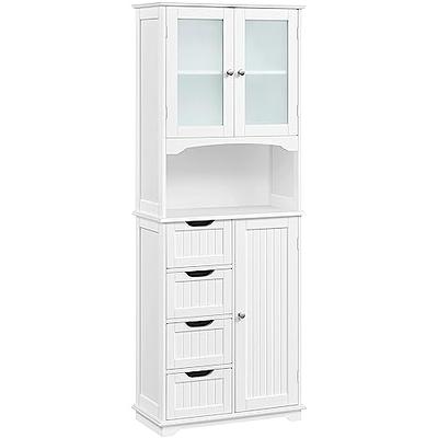 Yaheetech Bathroom Cabinet 4 Drawers