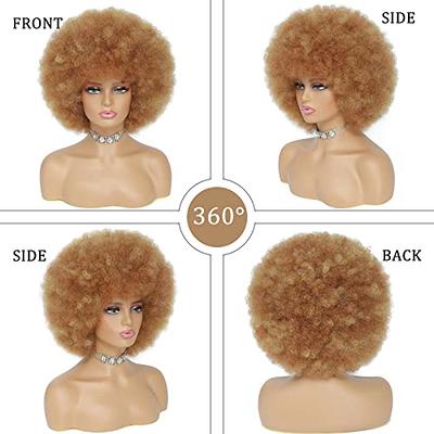  Tseses Brown Curly Short Afro Wig for Male Guy California Mens  Cosplay Costume Daily Hair Synthetic Heat Resistant Mens Full Wigs :  Clothing, Shoes & Jewelry