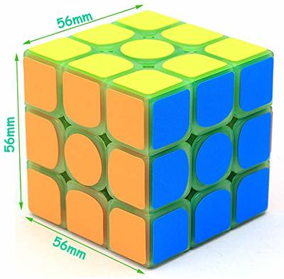 TANCH Pyramid Speed Cube Stickerless Triangle Magic Cube Puzzle Toy Colorful