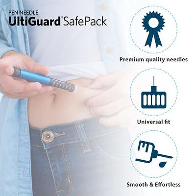  3-in-1: UltiGuard Safe Pack Pen Needles, Sharps