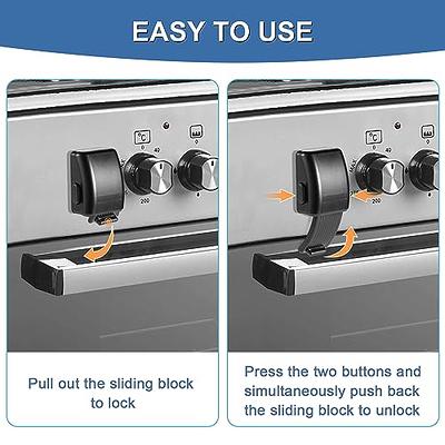 Child Safety Heat-Resistant Oven Door Lock, Oven Front Lock for