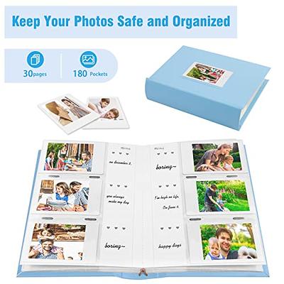  Photo Album for Fujifilm Instax Mini Camera, Polaroid Camera,  Instax Photo Album with Memo Areas, 128 Pockets 2x3 Photo Album with  Writing Space for Instax Mini 12 11 40 9 7+