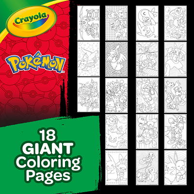 Crayola Pokemon Giant Coloring Pages, 18 Coloring Pages, Gifts for Kids,  Ages 3+ - Yahoo Shopping