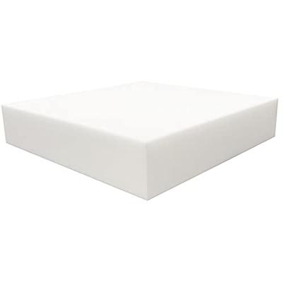 FoamTouch Upholstery Foam Cushion High Density 3'' Height x 18'' Width x  18'' Length