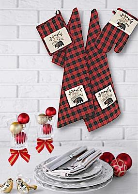 Yorkie Black And Gold #1 Christmas White Kitchen Towel Set Of 2 - Yahoo  Shopping