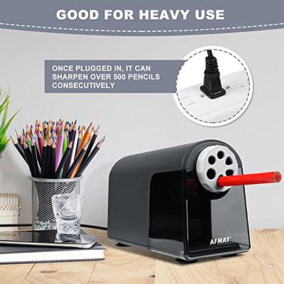 Heavy Duty Electric Pencil Sharpener, 6 Holes, AFMAT Classroom Pencil  Sharpener for 6-11mm Pencils, Auto Stop, Super Fast, Never Eat Pencils,  School Teacher Must Have Pencil Sharpeners Plug in, Gray - Yahoo Shopping