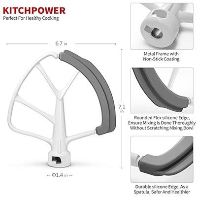 KITCHPOWER 6 Quart Flex Edge Beater for KitchenAid Bowl-Lift Stand Mixers, Kitchenaid  Paddle Attachment Mixer Accessory - Yahoo Shopping