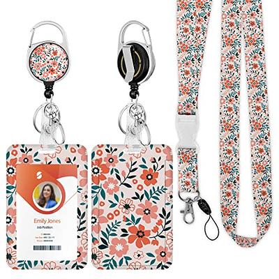 Teacher Lanyards for ID Badges, Retractable Lanyard with ID Badge