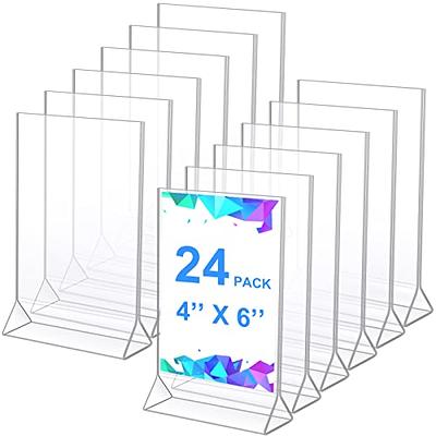 ACRYLIC TABLE STANDS 2 SIDED TABLE DISPALY