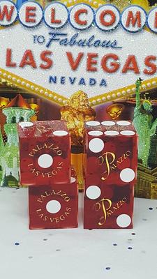 Vintage MCM Riviera Las Vegas Casino Dice Bones Craps 