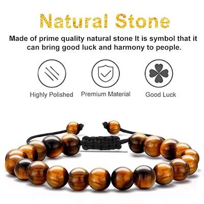 8mm Energy Bead Bracelet L Stone Bracelets L Crystal Bracelets L