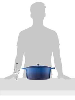 Crock Pot Artisan 5-Quart Enameled Cast Iron Dutch Oven Aqua Blue