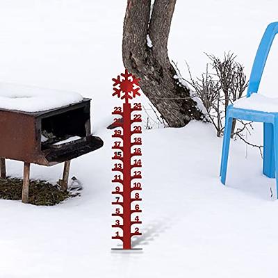 Garden Metal Snow Gauge Creative Yard Stick Ruler Measurement Suitable for  Courtyard Lawn - AliExpress