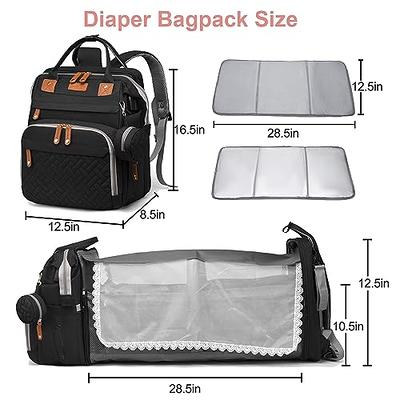 Diaper Bag Backpack, Large Baby Bag for Boys and Girls, Multi-Functional  Waterproof Travel Backpack Diaper Pouch with Pacifier Case, Stroller  Straps