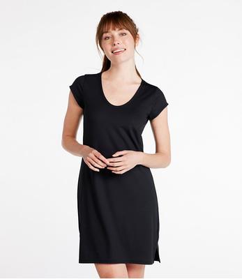 Women's SunSmart UPF 50+ Cover-Up Dress Black Medium, Lycra Elastane Nylon  Blend L.L.Bean - Yahoo Shopping