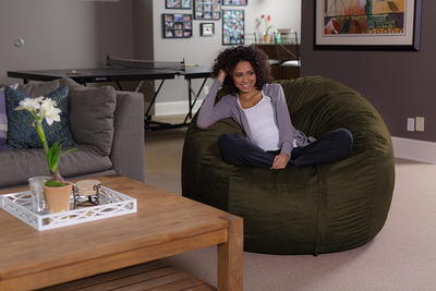 Magic Home Comfy Lazy Floor Sofa 34.25 in. 1-Seat Chair Teddy