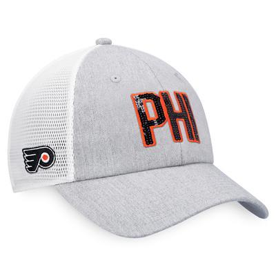 Philadelphia Flyers Fanatics Branded Breakaway Striped Trucker Snapback Hat  - Orange/Black