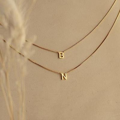 FISSEN JEWELRY Layered Initial Necklaces for Women 14K Gold Plated Letter  Necklace Dainty Gold Layering Necklaces for Women Trendy Initial Choker  Necklace Personalized Gifts for Women Girls - Yahoo Shopping