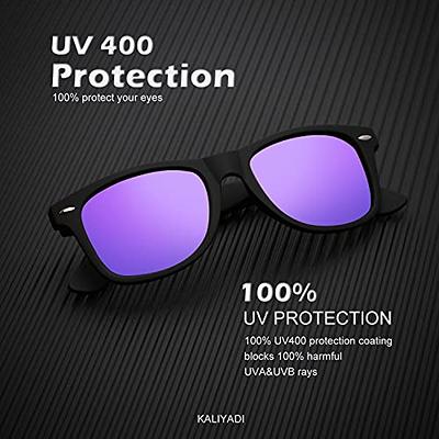 KALIYADI Polarized Sunglasses for Men and Women Semi-Rimless Frame Driving Sun Glasses UV Blocking