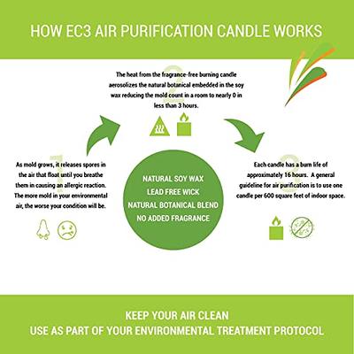 EC3 Air Purification Candle Natural Botanical Ingredients in Soy Wax