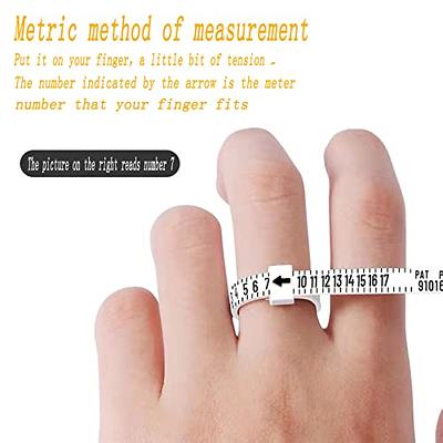 Stainless Steel Finger Sizer Measuring Ring Tool, Size 1-13 with