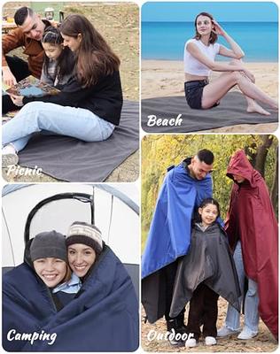 Outdoor Waterproof Camping Blanket - Hooded Fleece Windproof Blanket for  Stadium, Sporting Events, Concert, Picnic, Car, Boat - Packable Camp  Blanket for Cold Weather, Camping Gear Must Haves - Yahoo Shopping