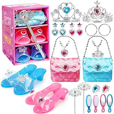 TOY Life Princess Toys for Girls with Princess Crown Play Jewelry for  Little Girls Princess Dress