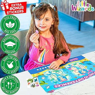 Kids Placemats, Silicone Placemats for Kids Baby Toddlers, Portable Food  Mat Set of 2 Reusable Placemats for Home, Restaurant, Travel and High