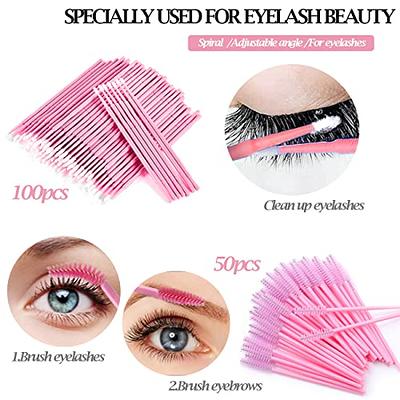 10pcs Bendable Eyebrow Micro Brushes, Disposable Micro Brush Applicator For  Eyebrow, Eyelash Extension, Lash Glue Cleaning Brush