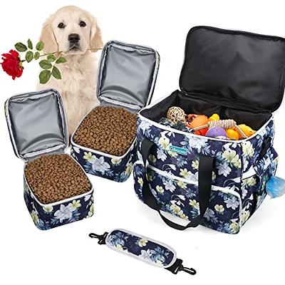 Kurgo Kibble Carrier Travel Dog Food Container, Coastal Blue