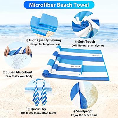 SYOURSELF Microfiber Travel Beach Bath Towel -L: 60 inch x 30 inch-Lightweight Absorbent Fast Dry Oversized Towels Blanket Mat-Perfect for Women Men