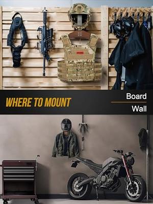 OneTigris Motorcycle Helmet Holder Wall Mount, Tactical Gear Holder with  Helmet Stand and Plate Carrier Hanger, Solid Wood Wall Rack Organizer &  Display for Police, Football, Cycling Gear - Yahoo Shopping