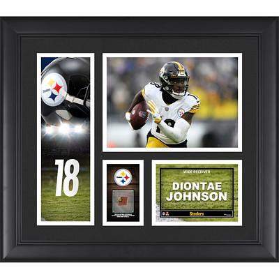 Framed Diontae Johnson Pittsburgh Steelers Autographed 8 x 10