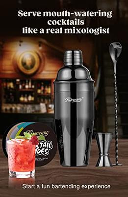 KITESSENSU Cocktail Shaker Set, Stainless Steel Martini Shaker Set