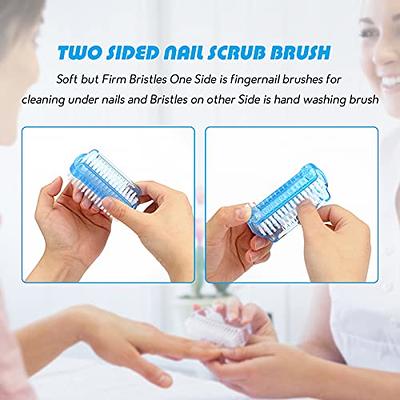 Handle Grip Nail Brush Cleaner Fingernail Scrub Brush Hand Cleaning Brushes  Soft Stiff Bristles Scrubber Manicure