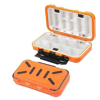 Waterproof Fishing Tackle Box,Double-Sided Bait Lure Box,Fishing Storage  Boxes,with Adjustable Dividers Tackle Organizer Storage Container for Lure  Hook (orange(6.3''LX3.5''WX1.8') - Yahoo Shopping