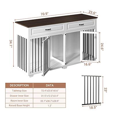 Large Dog Crate Furniture for 2 Dogs