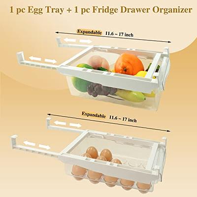 Egg Holder for Refrigerator, Fridge Egg Storage Tray, Clear Plastic Egg  Drawer for Refrigerator, Space Saver Egg Storage Container & Organizer -  Yahoo Shopping