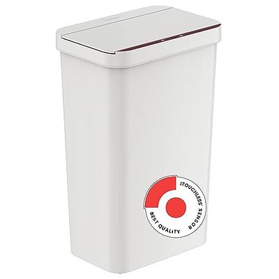 JHZWD Touchless Trash Can 2.8 Gallon, Small Automatic Garbage Can with Lid,  Waterproof Narrow Trash Bin for Bathroom Office Bedroom Living Room - White  - Yahoo Shopping