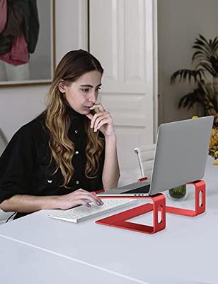 Soundance Laptop Stand, Aluminum Computer Riser, Ergonomic Laptops Elevator for Desk, Metal Holder Compatible with 10 to 15.6 in